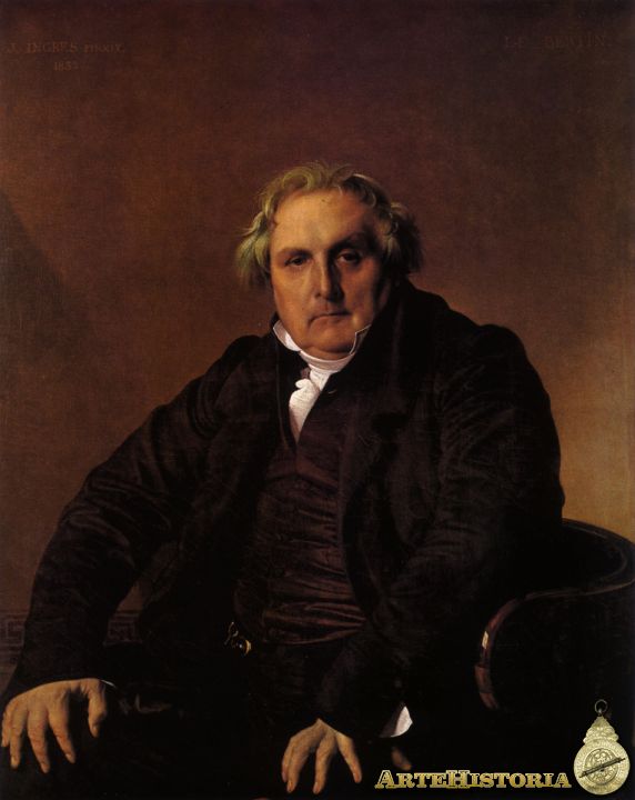 Retrato de Louis-Francois Bertin - Autor de la obra Ingres